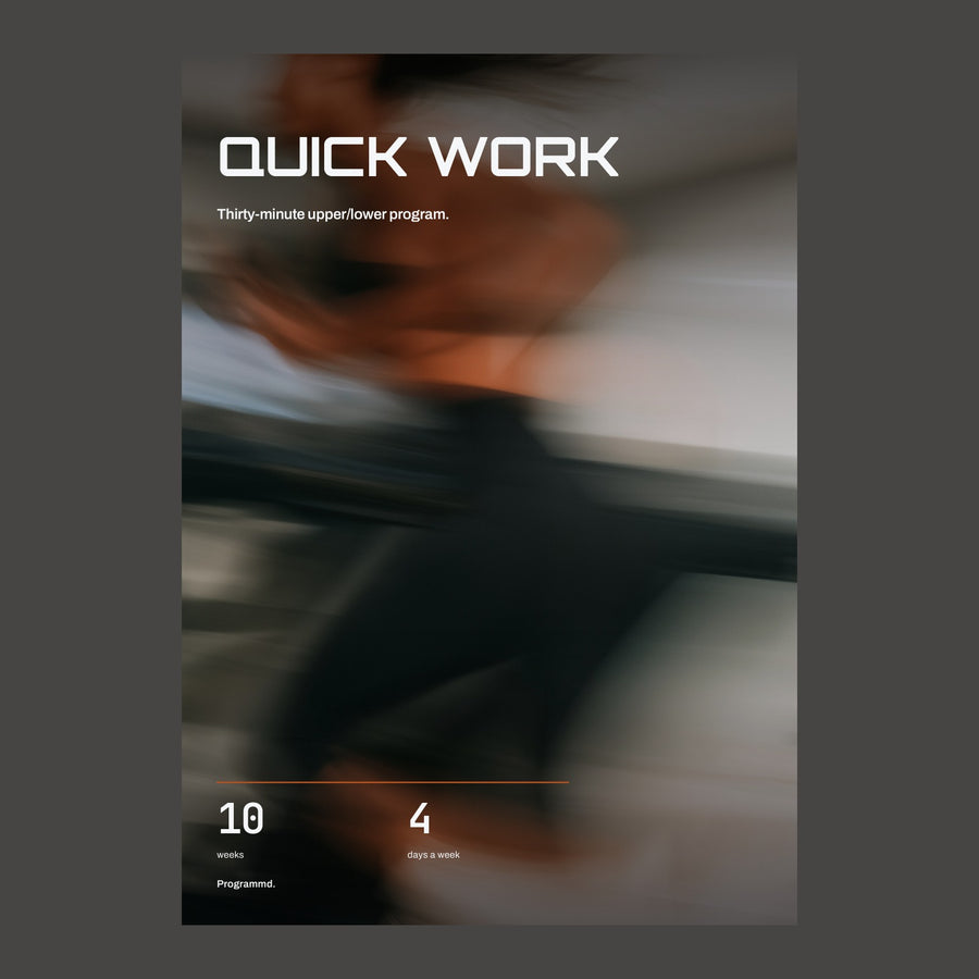 Quick Work: 10-Week Short Sessions cover